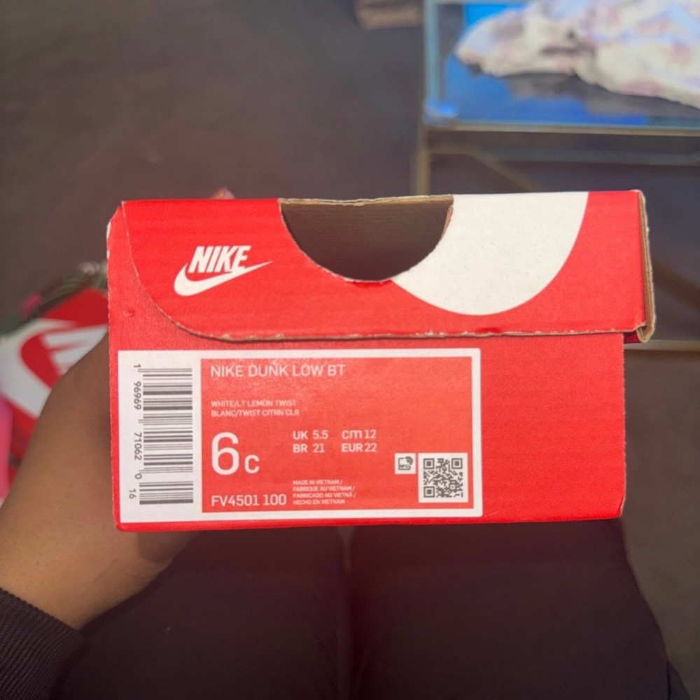 Nike Dunk Low BT in Red and White